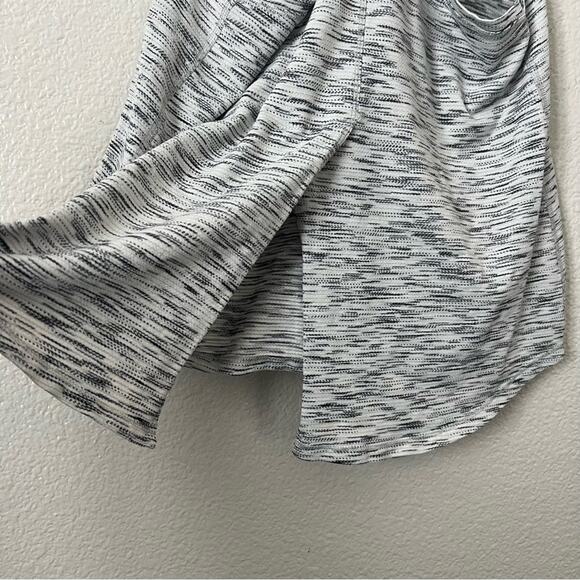 Lululemon Tie It Up Singlet Fly Away Tank Top Tiger Space Dye Black White - Picture 4 of 11